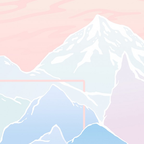 pastel mountain scarf by julia alison
