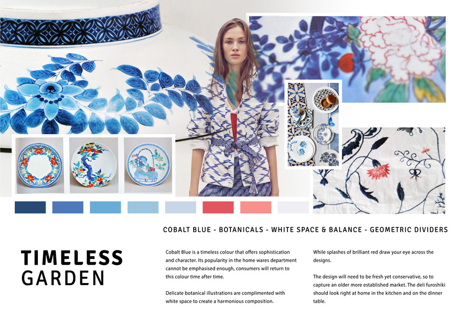furoshiki concept board by Julia Alison
