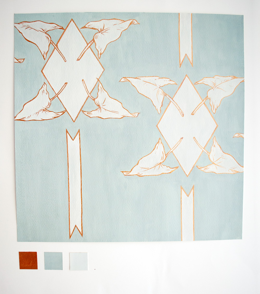 bloom gouache paint up by julia alison