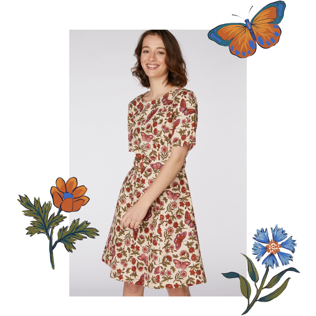 princess highway spring 2020 bernadette butterfly print