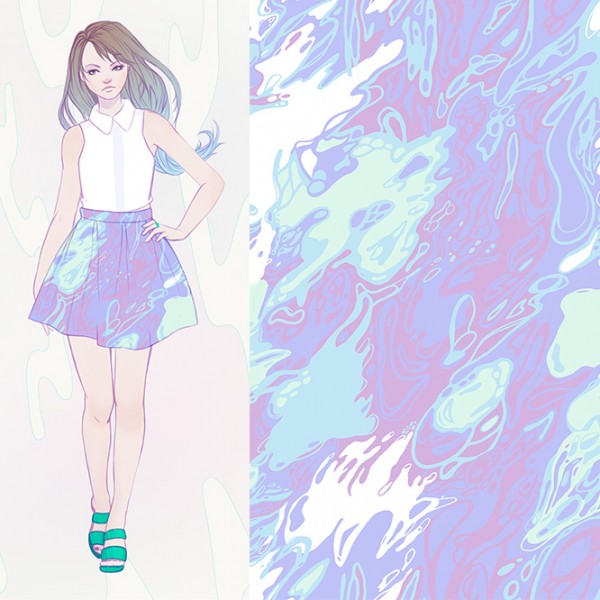 marble pastel textile by julia alison
